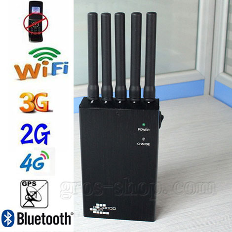 Brouilleur de Signal de Téléphone Portable WiFi/2G/3G/4G Haute