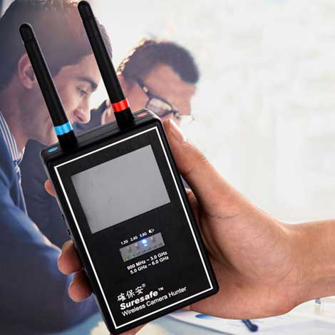 Spy Anti Détecteur Caméra cachée Fonction de détection automatique  Recherche audio GPS Signal Tracker