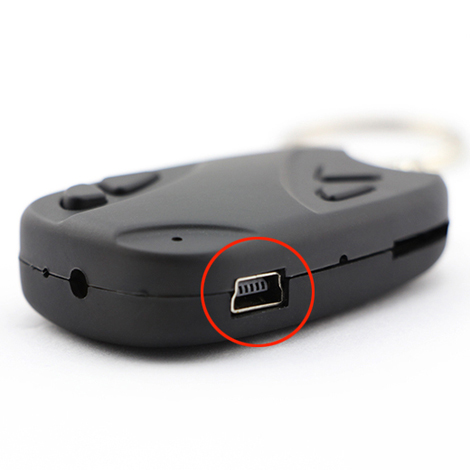 Caméra espion hd pour les clés de voiture support dvr enregistrement vidéo  et audio HDC Pas Cher 